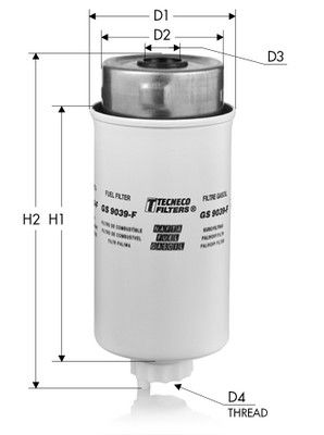 TECNECO FILTERS Kütusefilter GS9039F